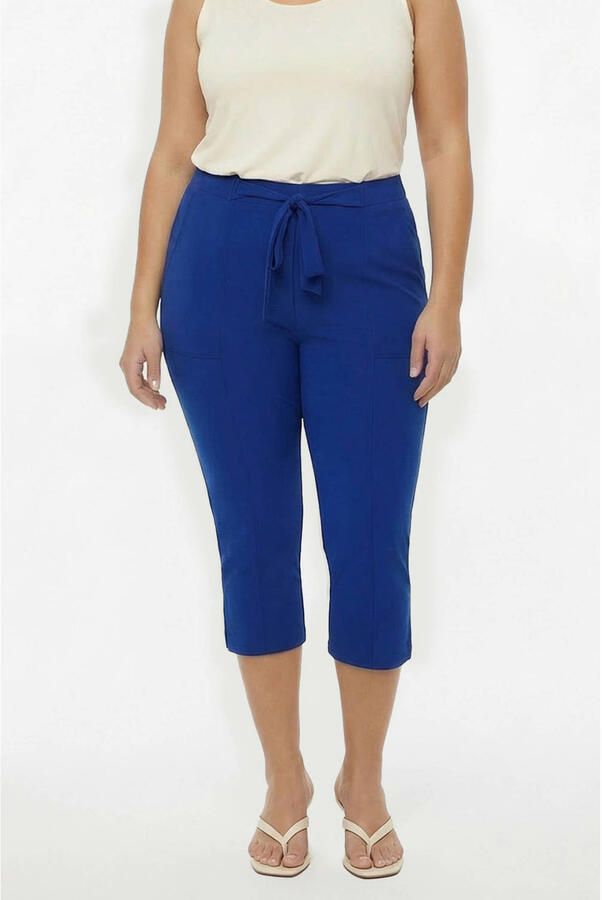 YOEK slim regular waist broek blauw