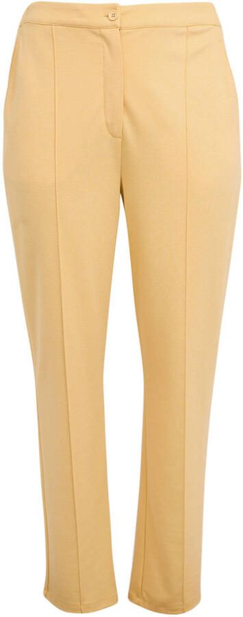 YOEK slim regular waist broek geel - Foto 3