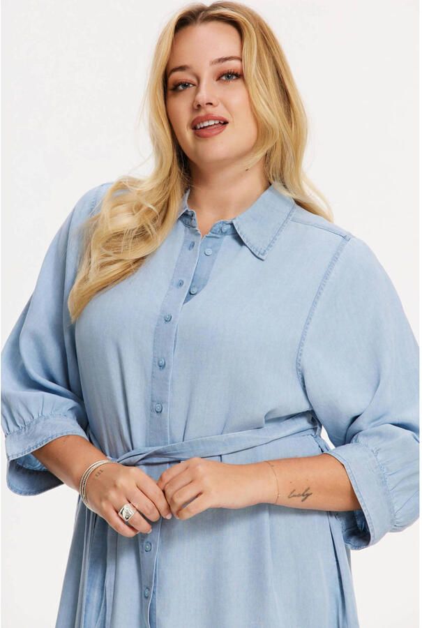 YOEK spijkerjurk light blue denim