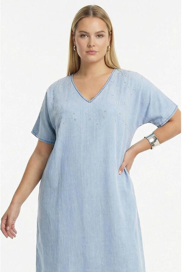 YOEK spijkerjurk light blue denim