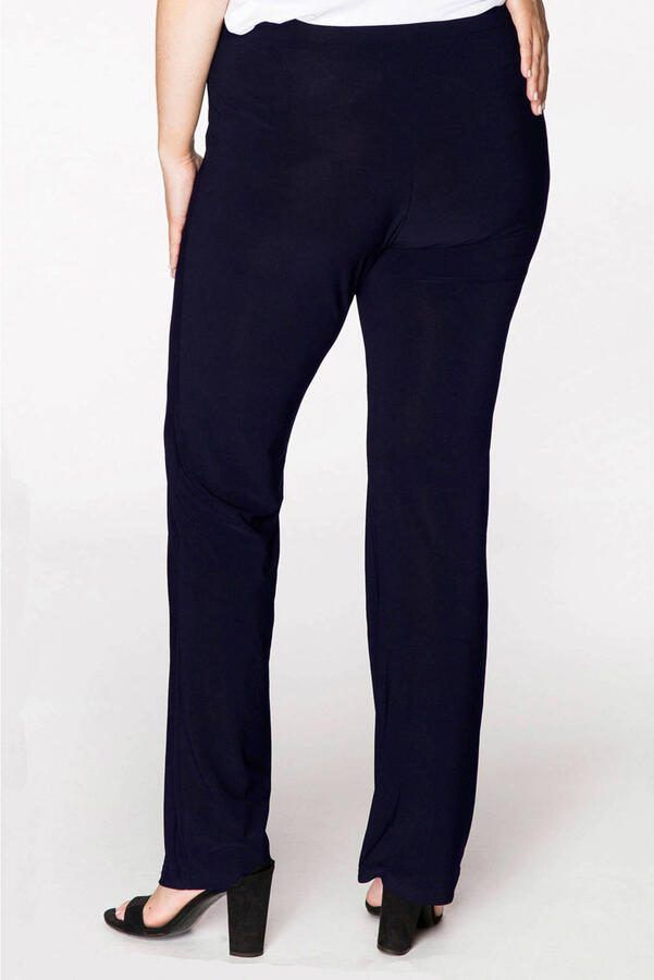 YOEK straight fit broek van travelstof DOLCE donkerblauw - Foto 2