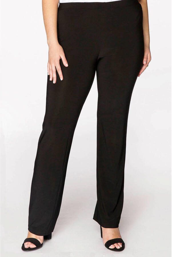 YOEK straight fit broek van travelstof DOLCE zwart - Foto 2