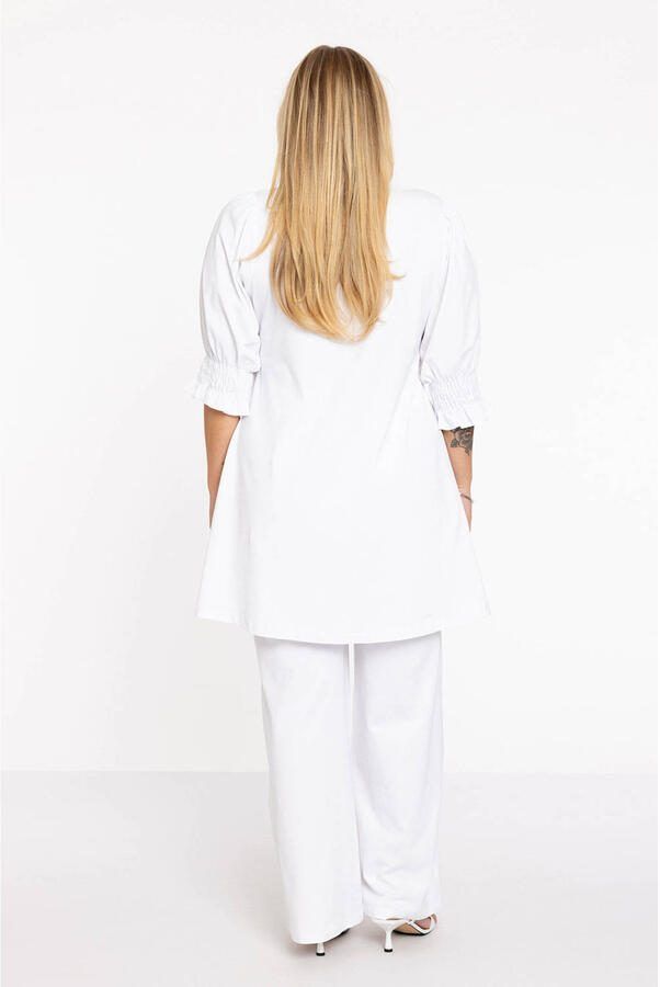 YOEK straight fit broek wit - Foto 2