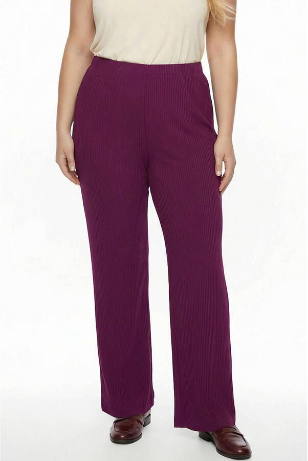 YOEK straight leg broek Plus Size paars - Foto 2
