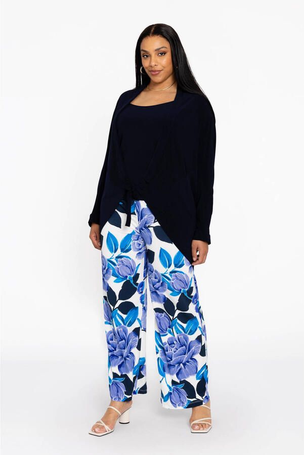 YOEK straight regular waist broek blauw
