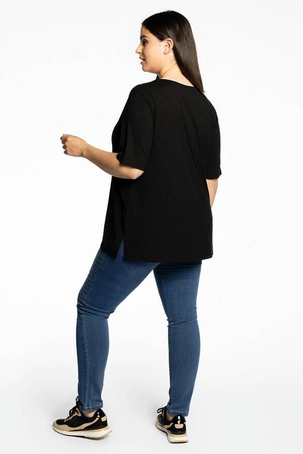 YOEK T-shirt a-lijn zwart - Foto 2