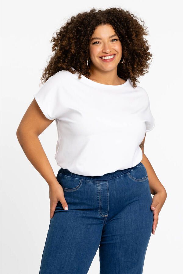 YOEK T-shirt COTTON wit