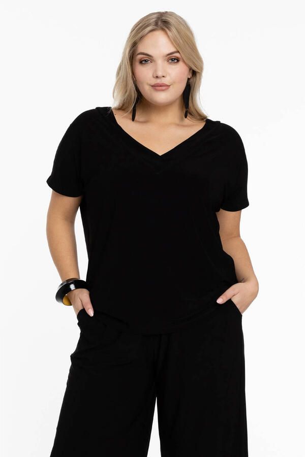YOEK T-shirt zwart