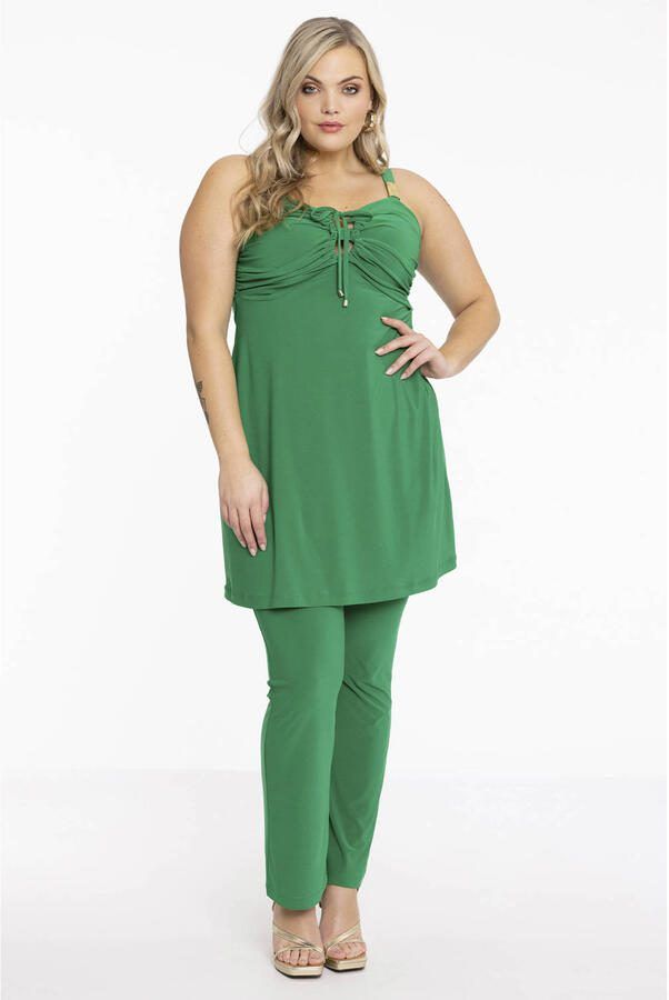 YOEK top DOLCE van travelstof groen - Foto 2