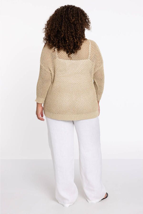 YOEK top goud met lurex