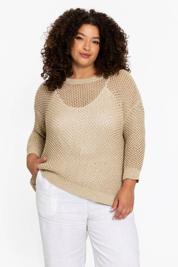 YOEK top goud met lurex - Foto 2