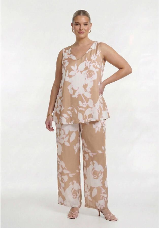 YOEK top Plus Size lichtbruin - Foto 2