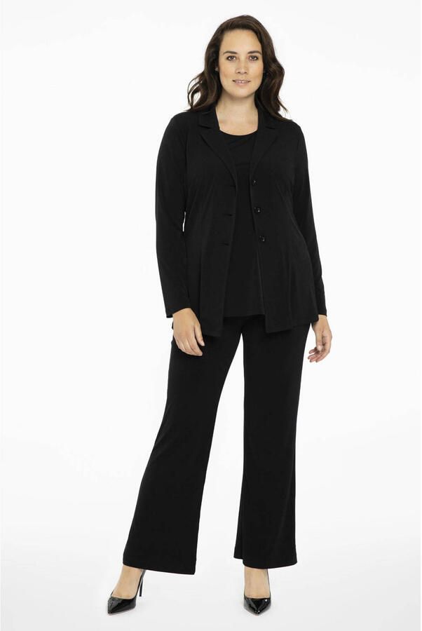 Yoek Travelstof blazer zwart