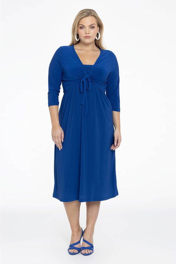 YOEK Travelstof jurk blauw - Foto 2