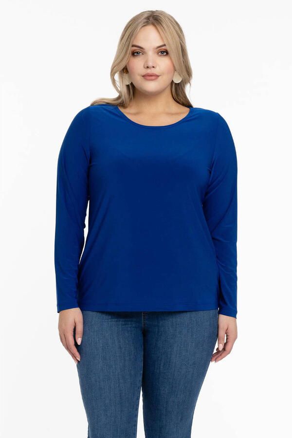 YOEK Travelstof longsleeve blauw