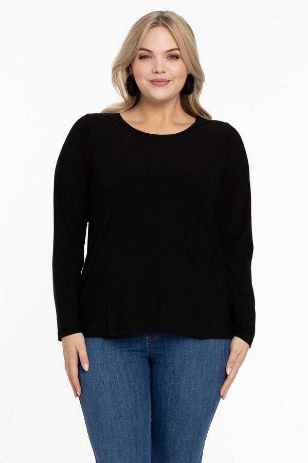 YOEK Travelstof longsleeve zwart