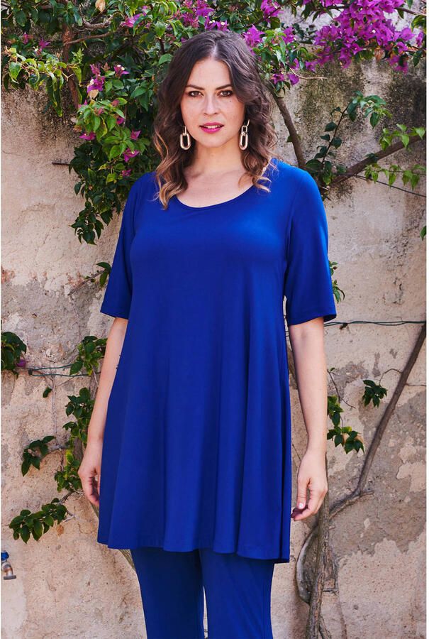 YOEK Travelstof tuniek DOLCE blauw - Foto 2