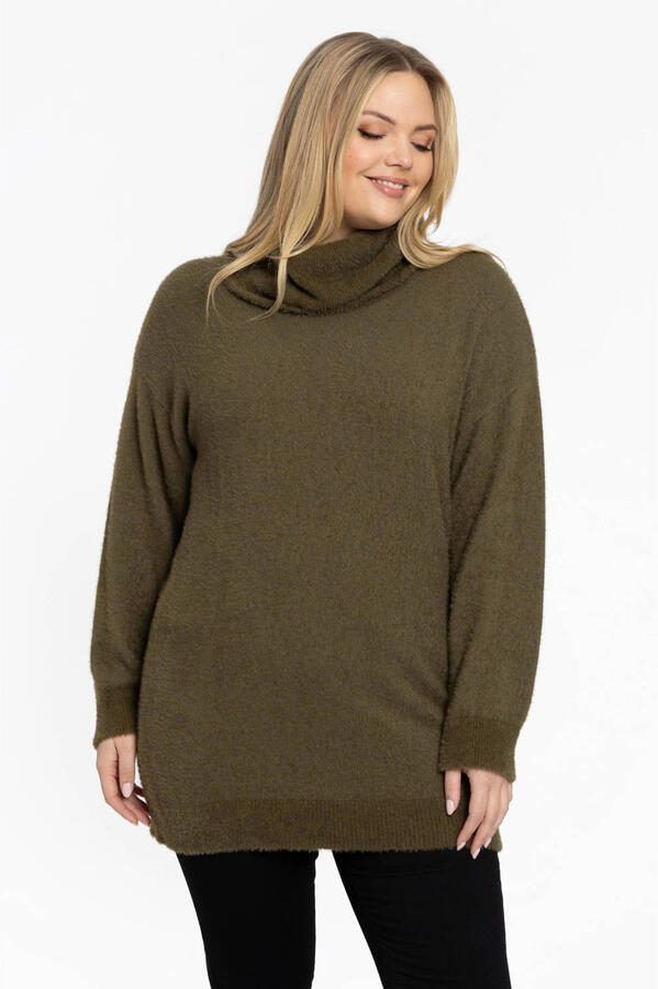 YOEK trui Plus Size lichtgroen