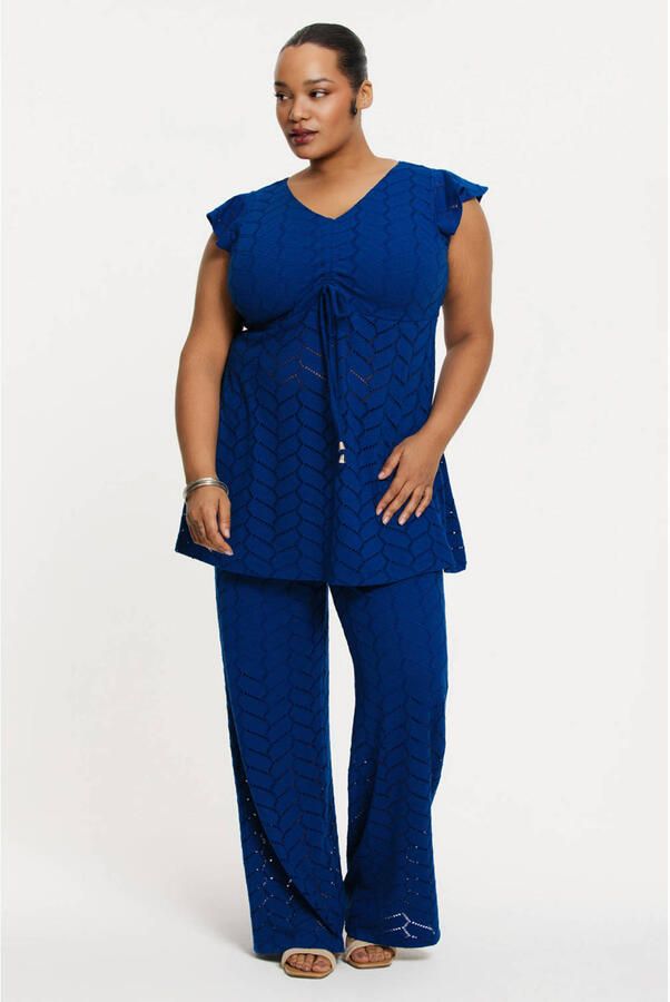 YOEK tuniek blauw fijn gebreid - Foto 2