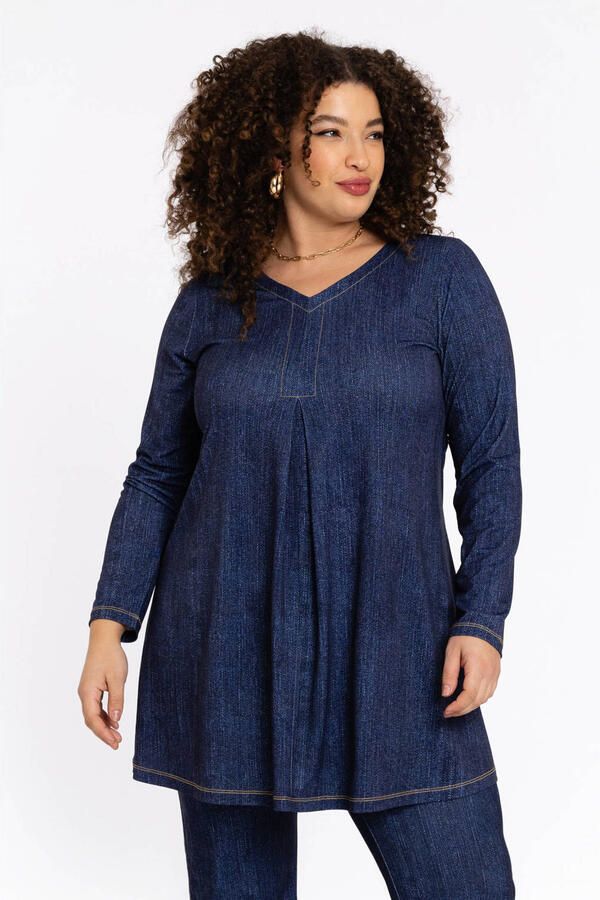 YOEK tuniek dark blue denim