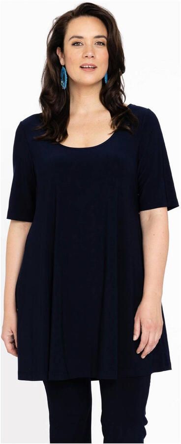 YOEK tuniek DOLCE van travelstof donkerblauw - Foto 3