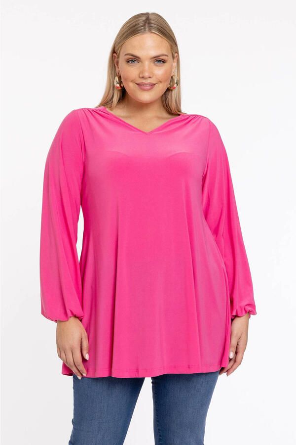 YOEK tuniek DOLCE van travelstof roze
