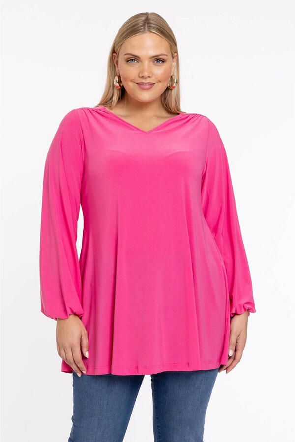YOEK tuniek DOLCE van travelstof roze