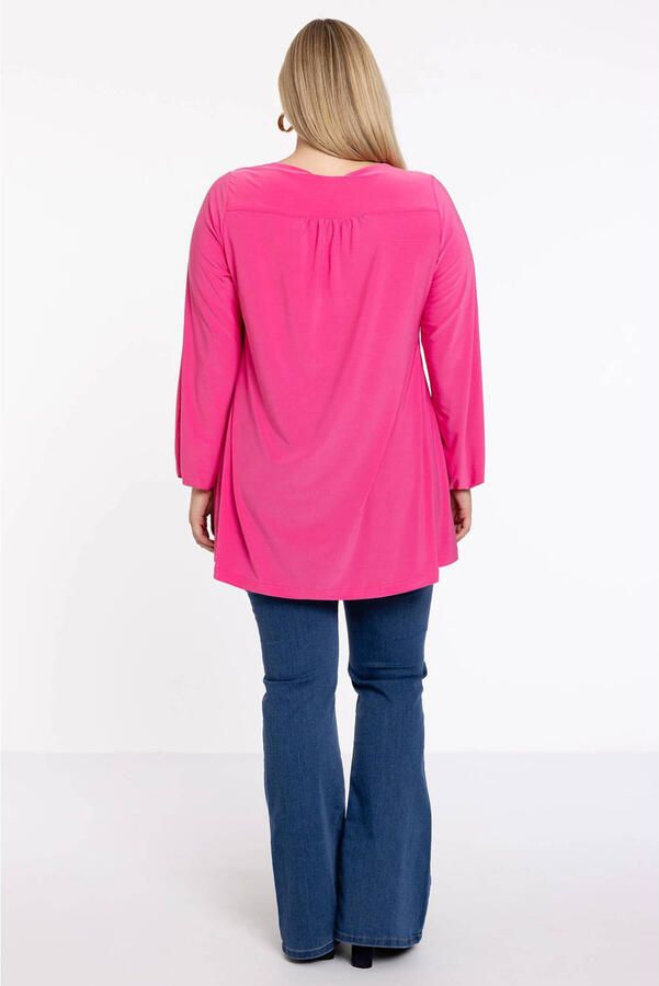 YOEK tuniek DOLCE van travelstof roze - Foto 2