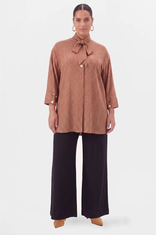 YOEK tuniek Plus Size donkerbruin - Foto 2