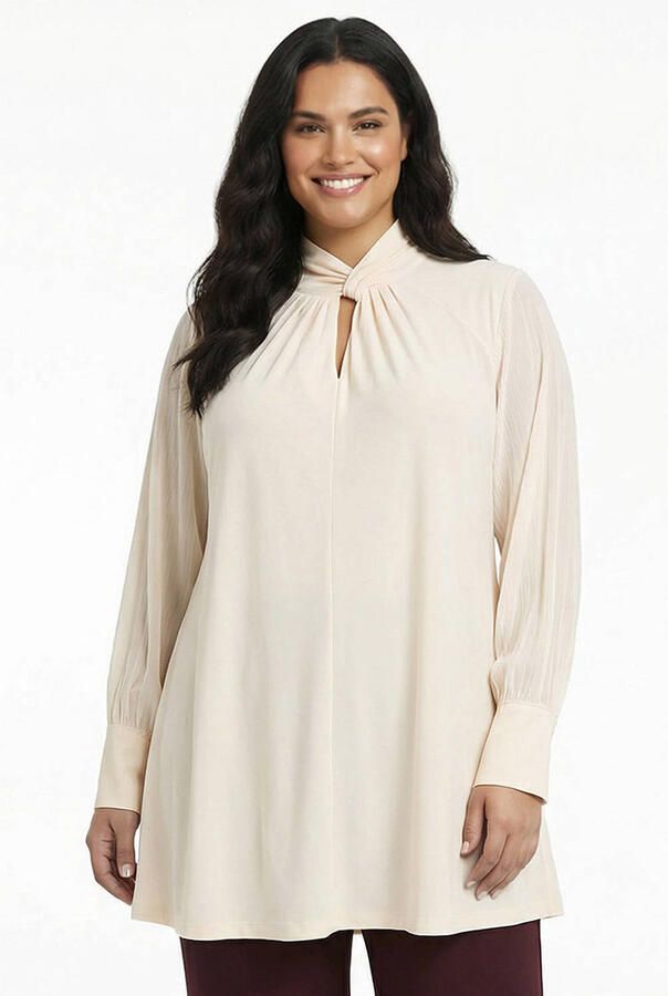 YOEK tuniek Plus Size ecru