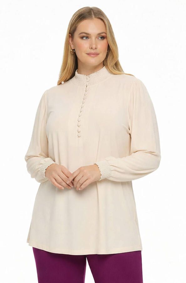 YOEK tuniek Plus Size ecru
