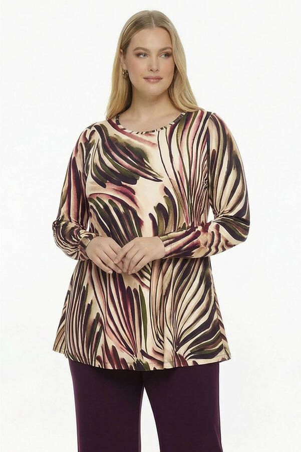 YOEK tuniek Plus Size met print