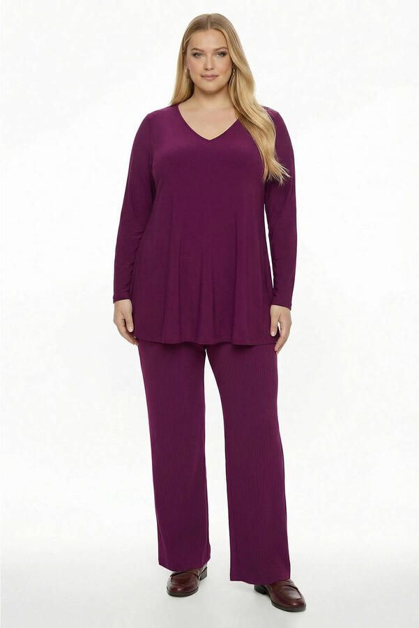 YOEK tuniek Plus Size paars - Foto 3