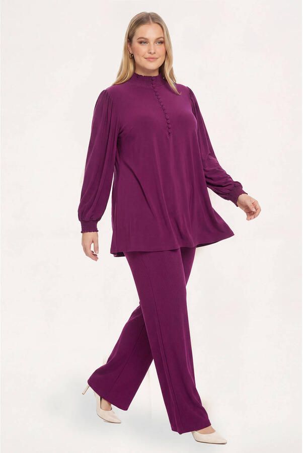 YOEK tuniek Plus Size paars - Foto 2
