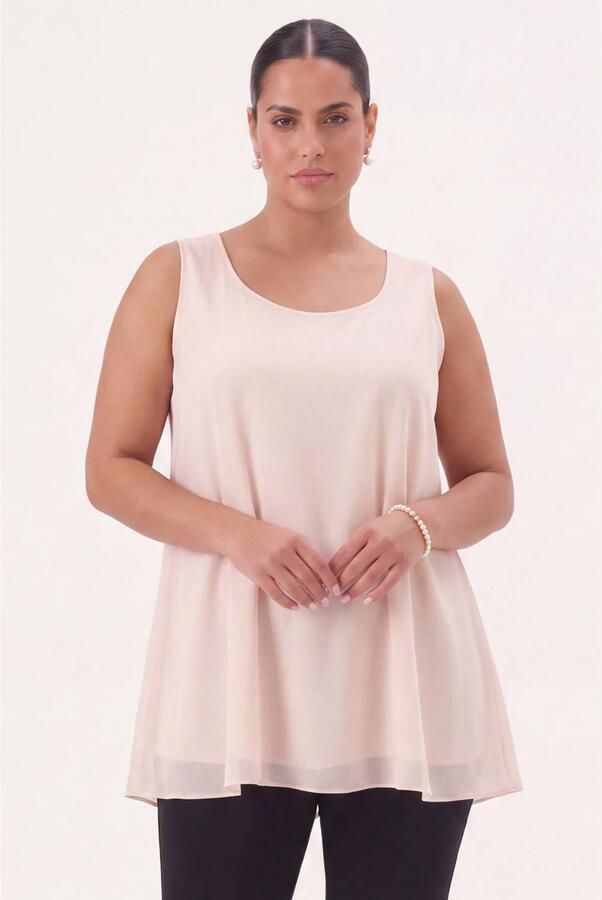 YOEK tuniek Plus Size roze