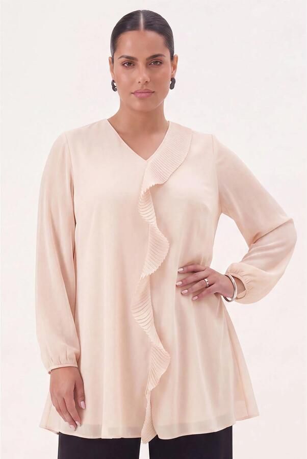 YOEK tuniek Plus Size roze