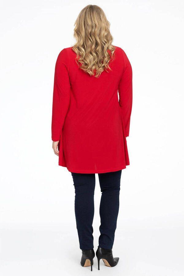 YOEK tuniek van travelstof DOLCE rood - Foto 2