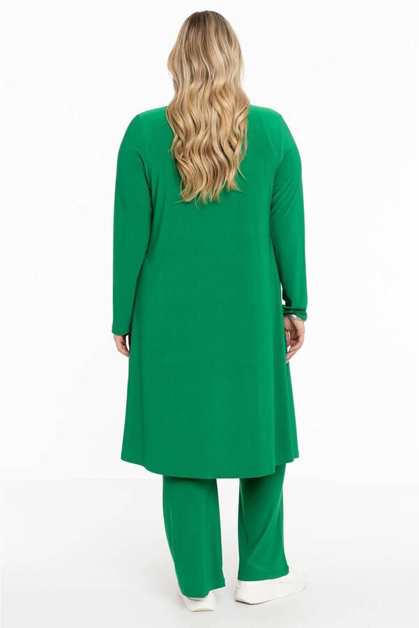 YOEK vest DOLCE van travelstof groen - Foto 2