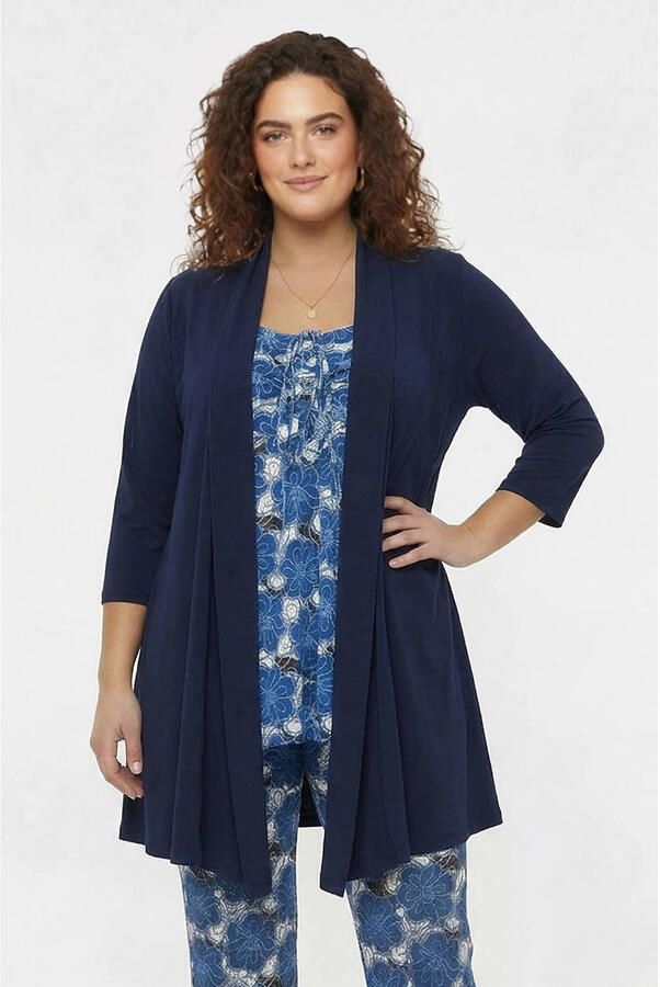 YOEK vest donkerblauw