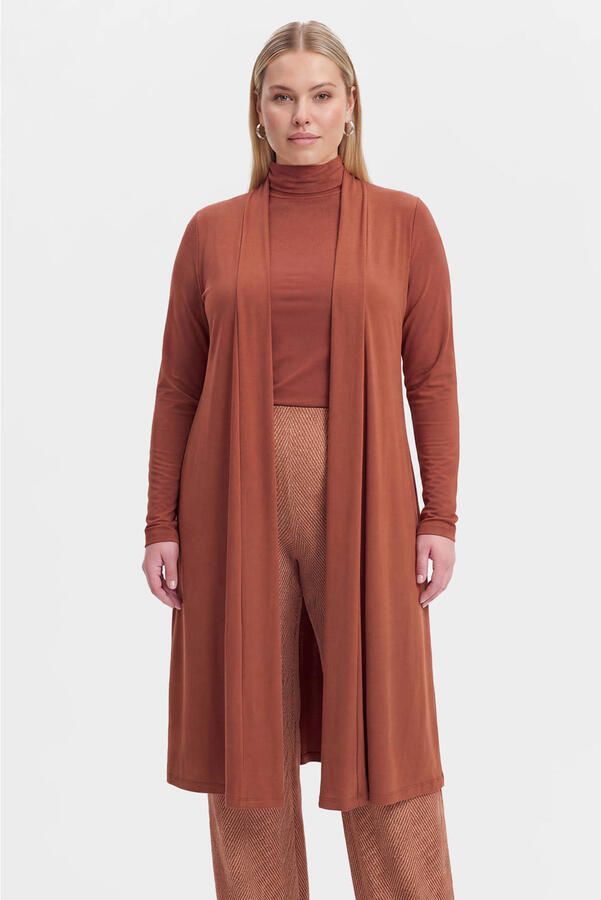 YOEK vest Plus Size bruin