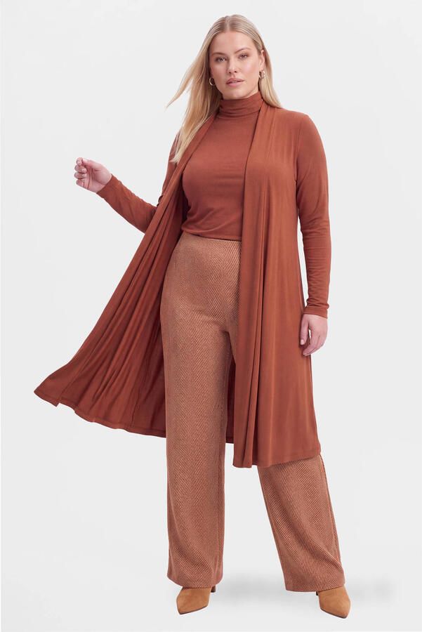 YOEK vest Plus Size bruin - Foto 2