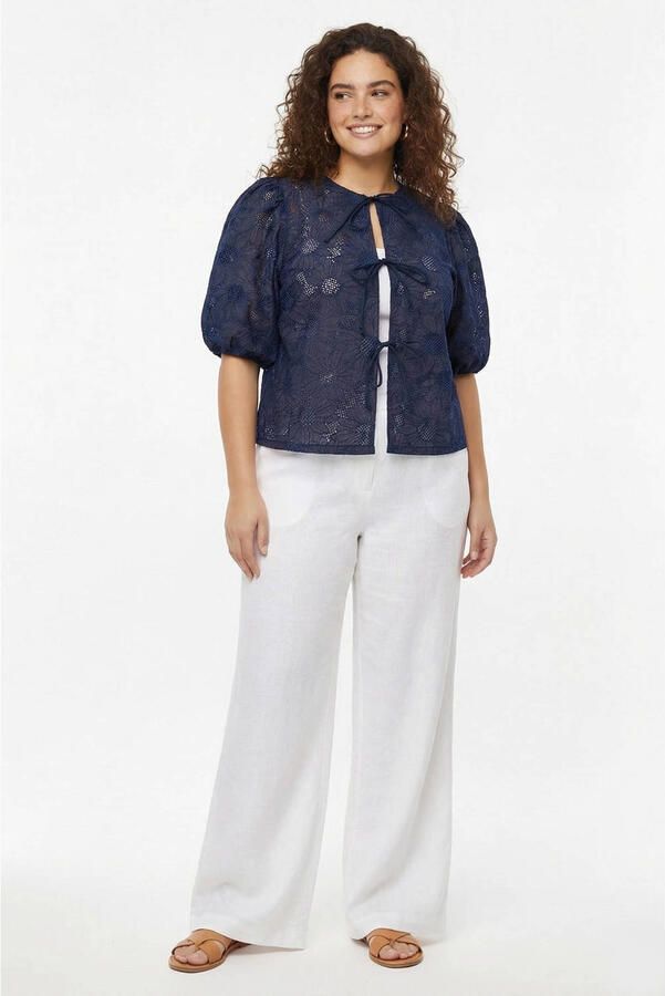 YOEK vest Plus Size donkerblauw - Foto 2