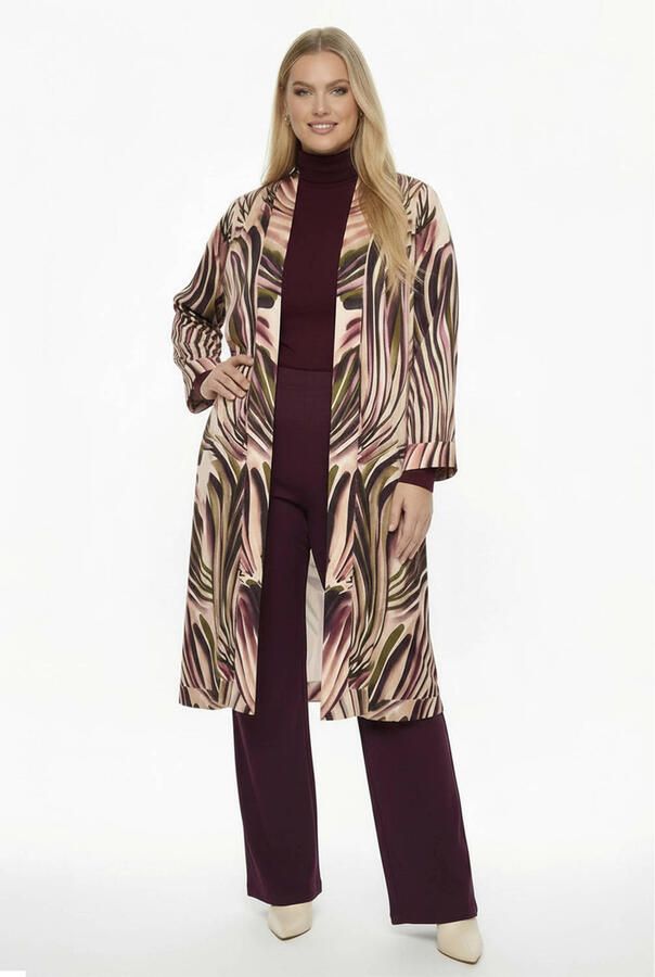 YOEK vest Plus Size met print meerkleurig - Foto 2