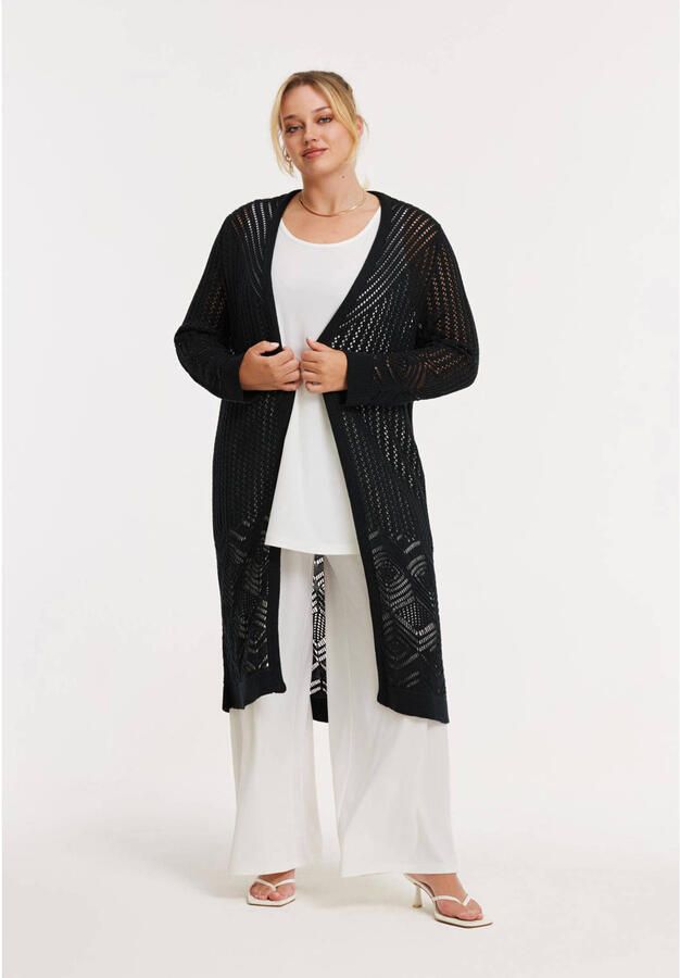 YOEK vest Plus Size zwart - Foto 3