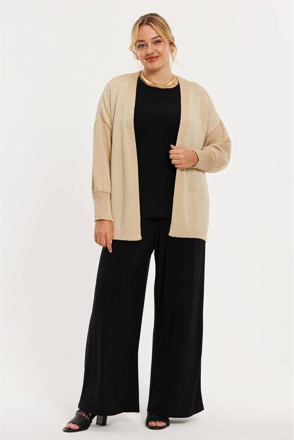 YOEK viscose trui Plus Size goud