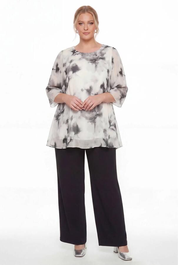 YOEK viscose tuniek Plus Size beige - Foto 2