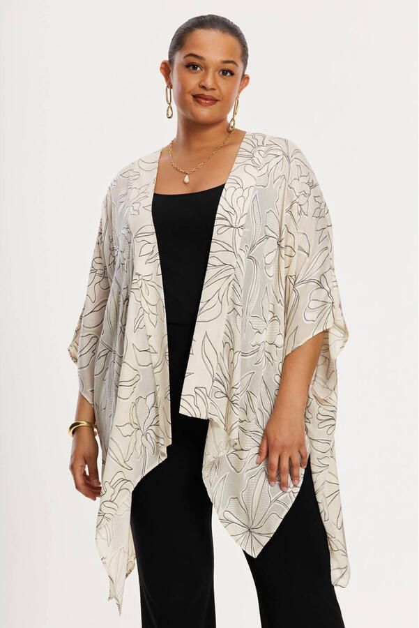 YOEK viscose vest Plus Size ecru