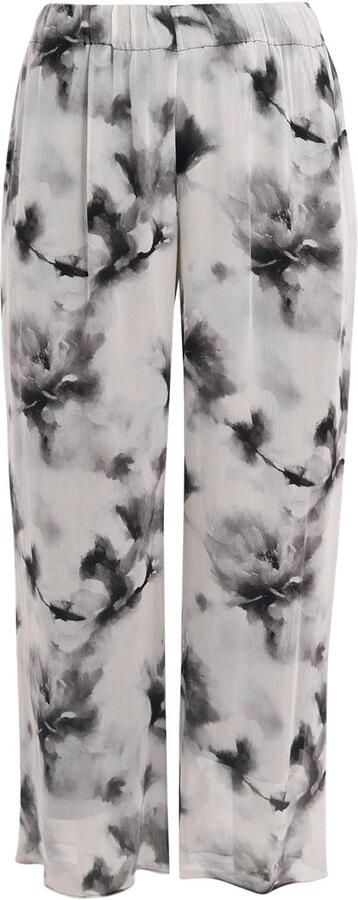 YOEK wide leg broek Plus Size met print beige - Foto 3