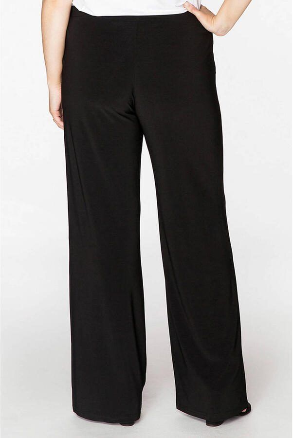 YOEK wide leg broek van travelstof DOLCE zwart - Foto 2