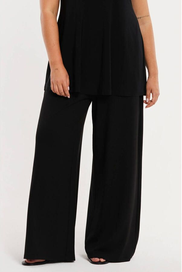YOEK wide leg high waist broek zwart